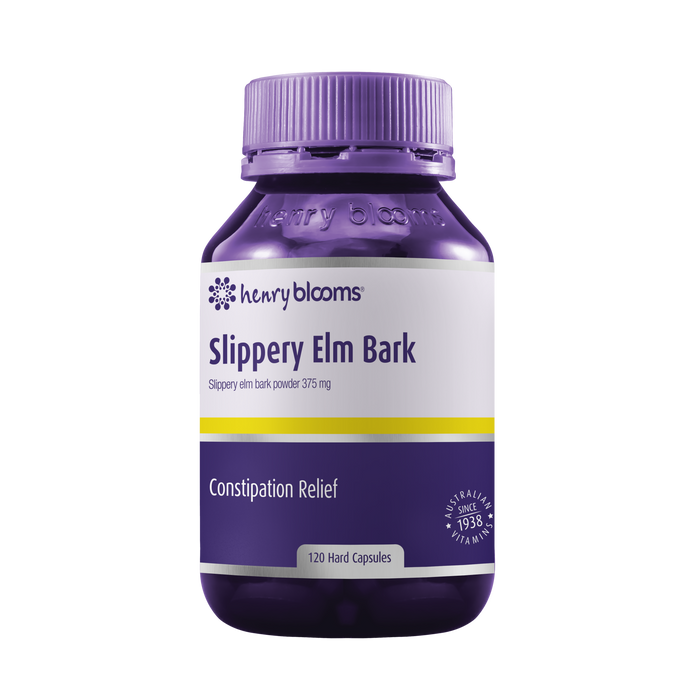 Henry Blooms Slippery Elm 375mg 120 Capsules.