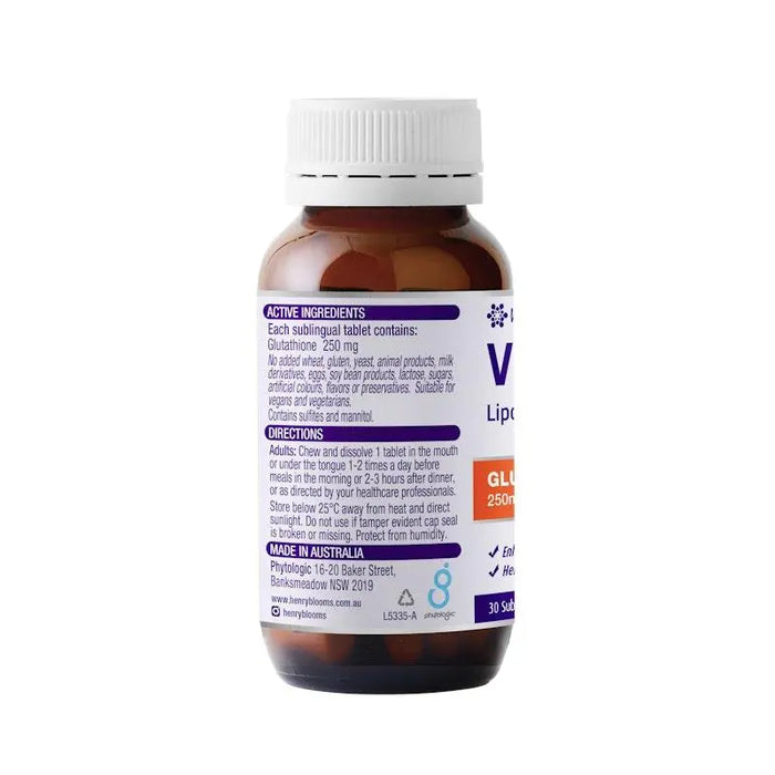 Henry Blooms VitaQIK Liposomal Glutathione 30 Tablets Giant Chemist Harbour Town Henry Blooms VitaQIK Liposomal Glutathione 30 Tablets Giant Chemist Harbour Town