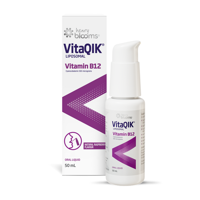 Henry Blooms VitaQIK Liposomal Vitamin B12 Spray 50ml.