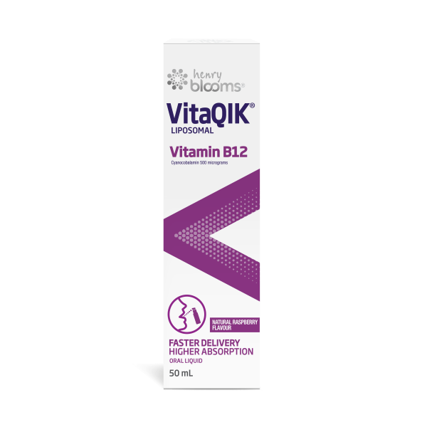 Henry Blooms VitaQIK Liposomal Vitamin B12 Spray 50ml.