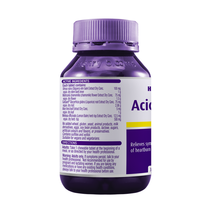 Henry Blooms HerbGUT+ Acid Relief 30 Chewable Tablets