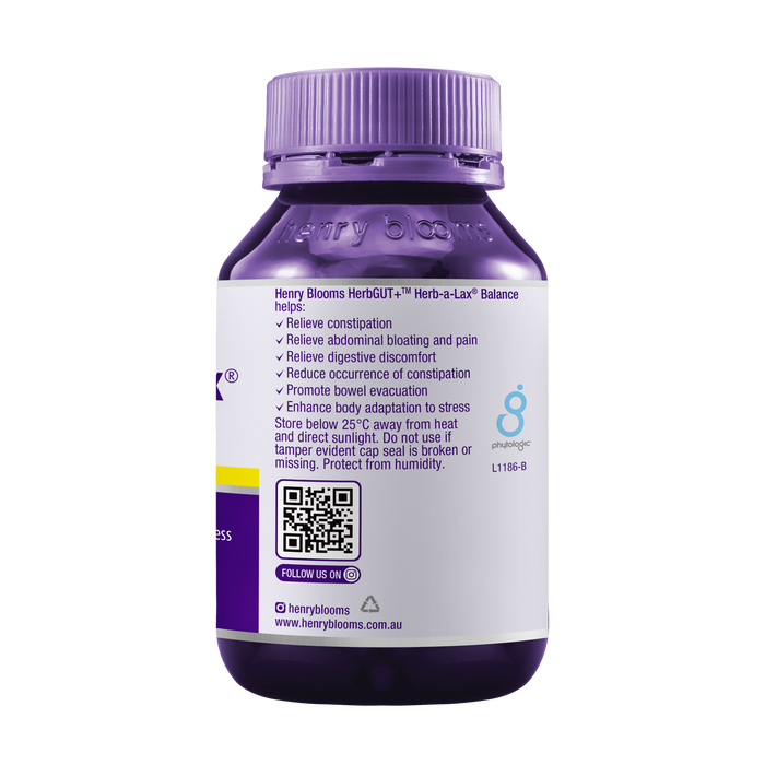 Henry Blooms Herb-A-lax Balance 30 Capsules