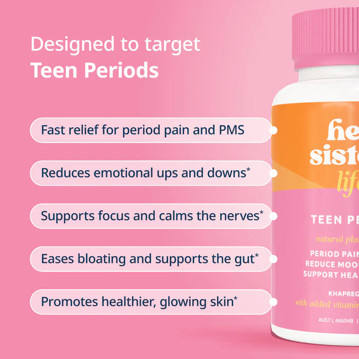 Hey Sister Teen Period Pain 28 Tablets