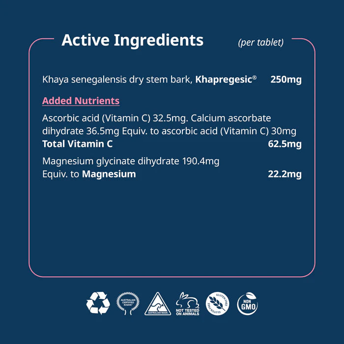 Hey Sister Teen Period Pain 28 Tablets