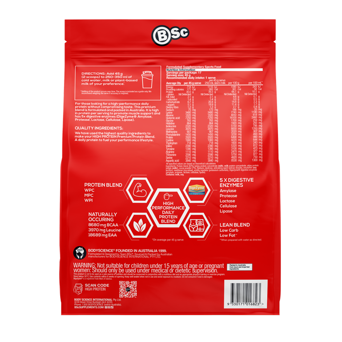 Body Science BSC High Protein Chocolate 800g
