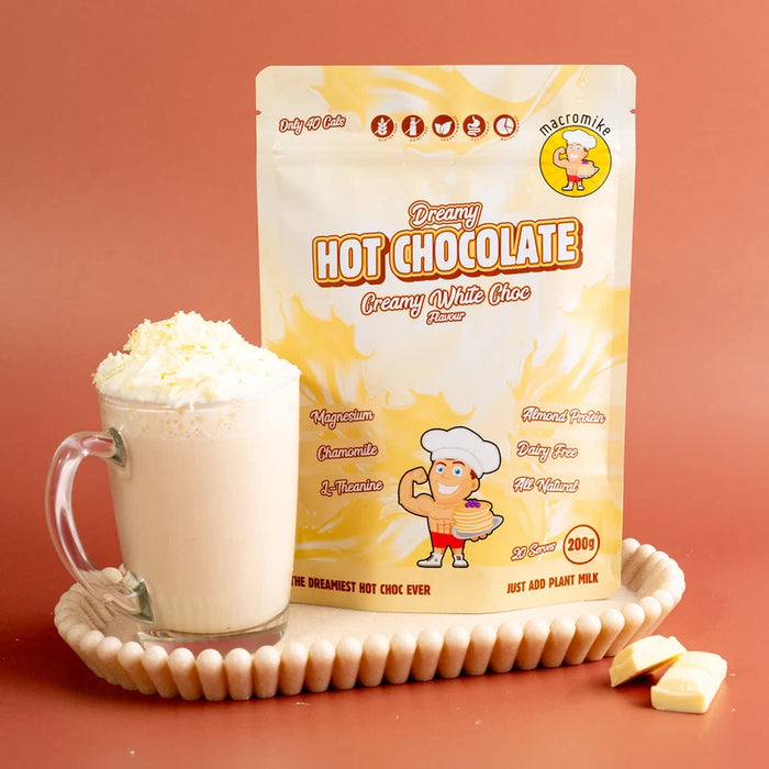 Macro Mike Dreamy Hot Chocolate Creamy White Choc 200g.