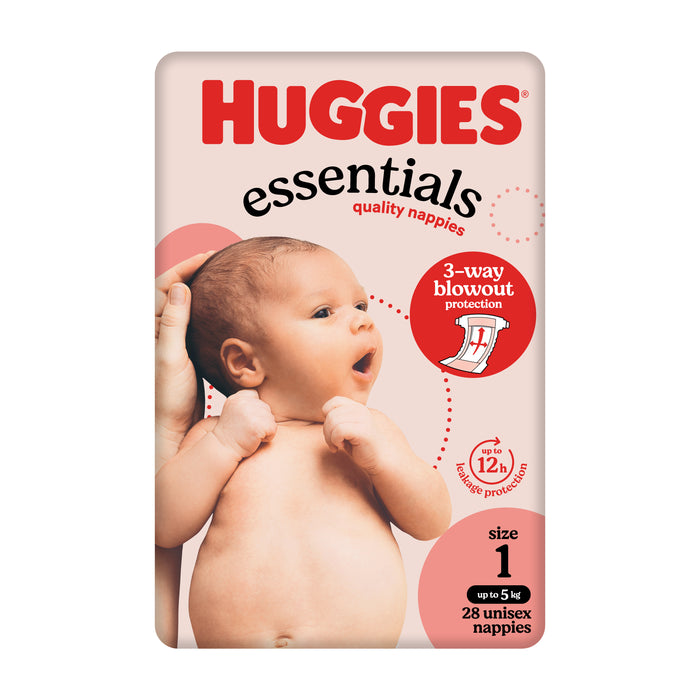 Huggies Essential Nappies Newborn 28