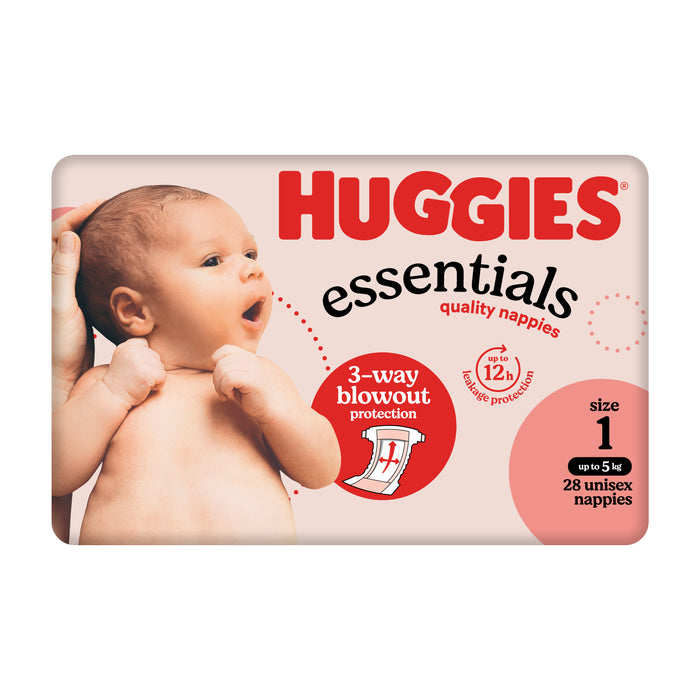 Huggies Essential Nappies Newborn 28