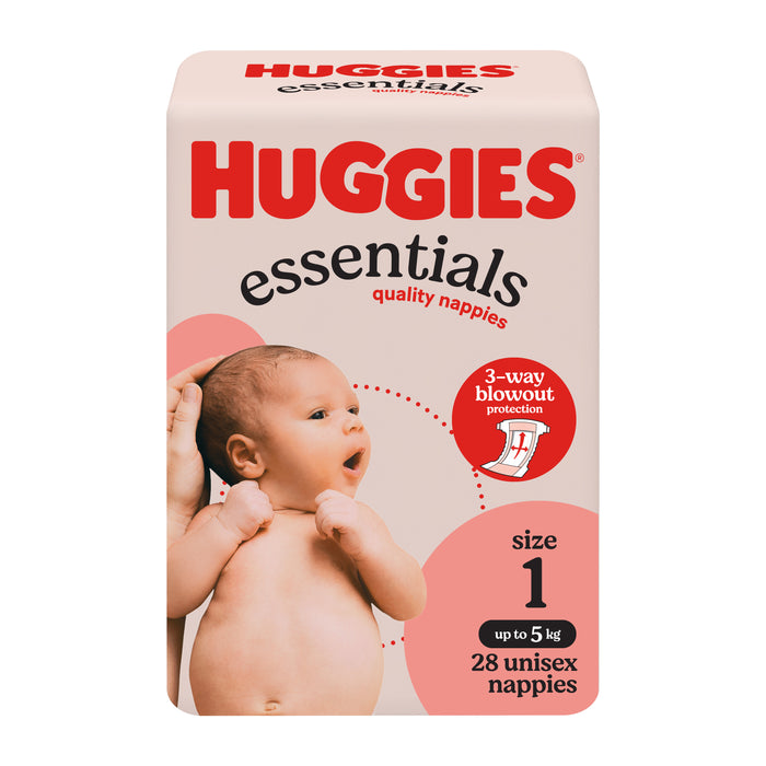 Huggies Essential Nappies Newborn 28