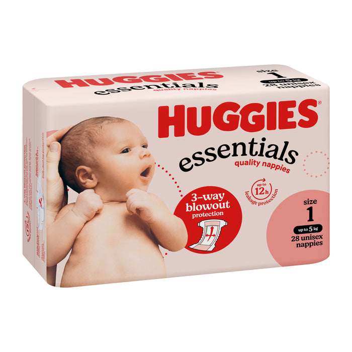 Huggies Essential Nappies Newborn 28