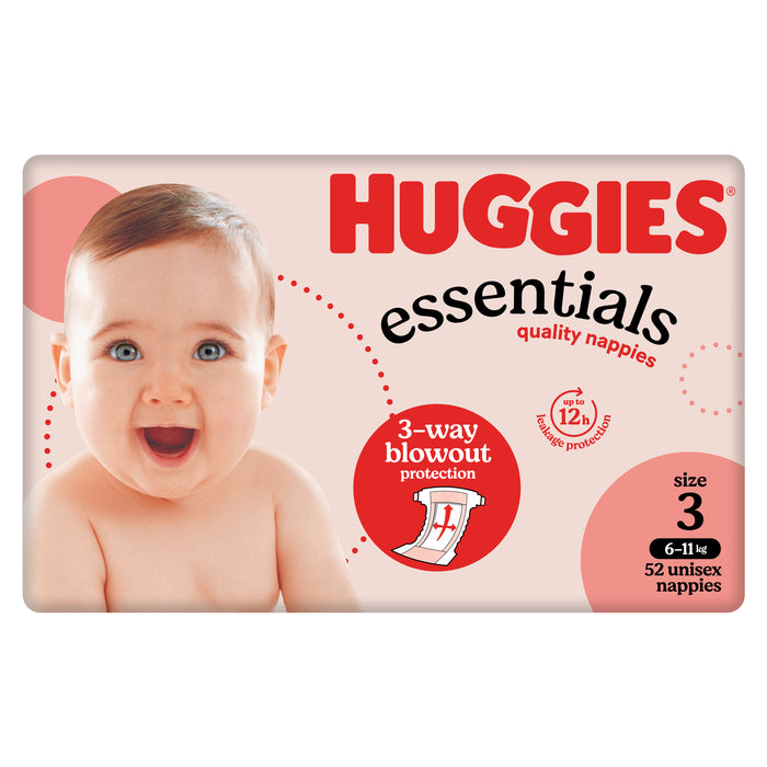 Huggies Essential Crawler 52 Size 3