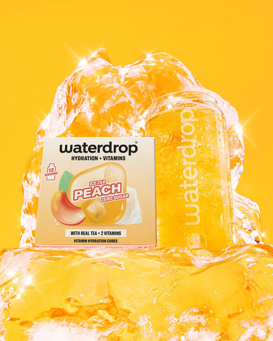 Waterdrop Vitamin drink cubes Ice Tea Peach.