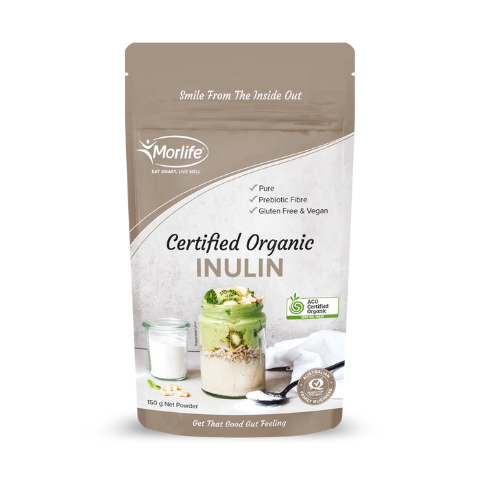 Morlife Inulin Powder Certified Organic 150g