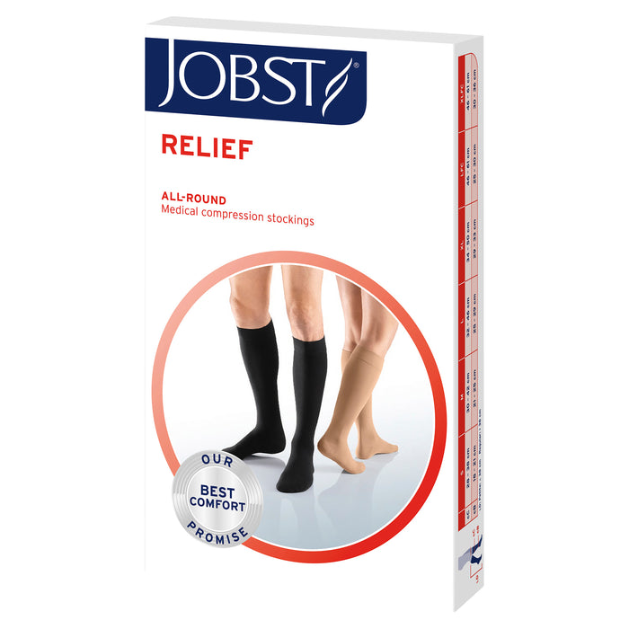 Jobst Relief Knee High Open Toe X-Large Beige 20-30mmHg