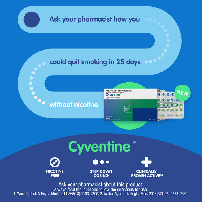 Cyventine Tablets 1.5mg Blister 100.