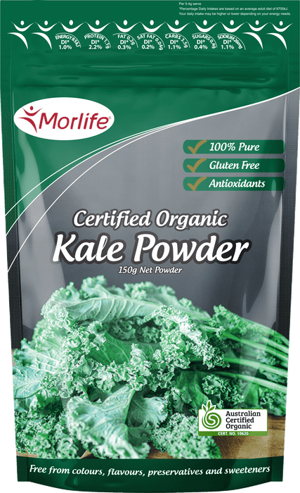 Morlife Kale Powder Certified Organic 150g