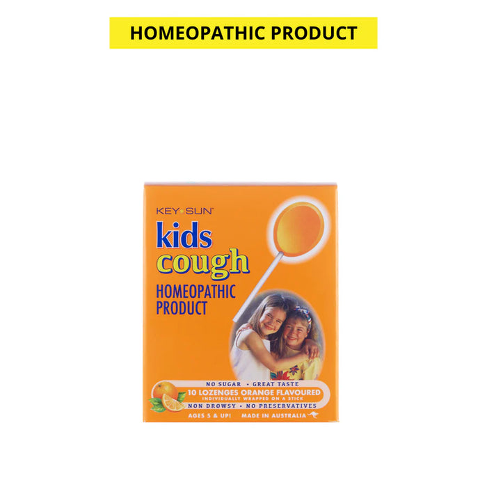 Key Sun Kids Cough - Orange 10 Lozenges
