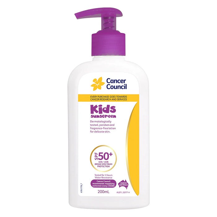 Cancer Council Kids 50+ Pump 200ml