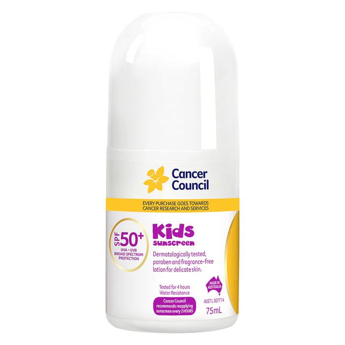 Cancer Council Roll On Kids 50+ 75ml