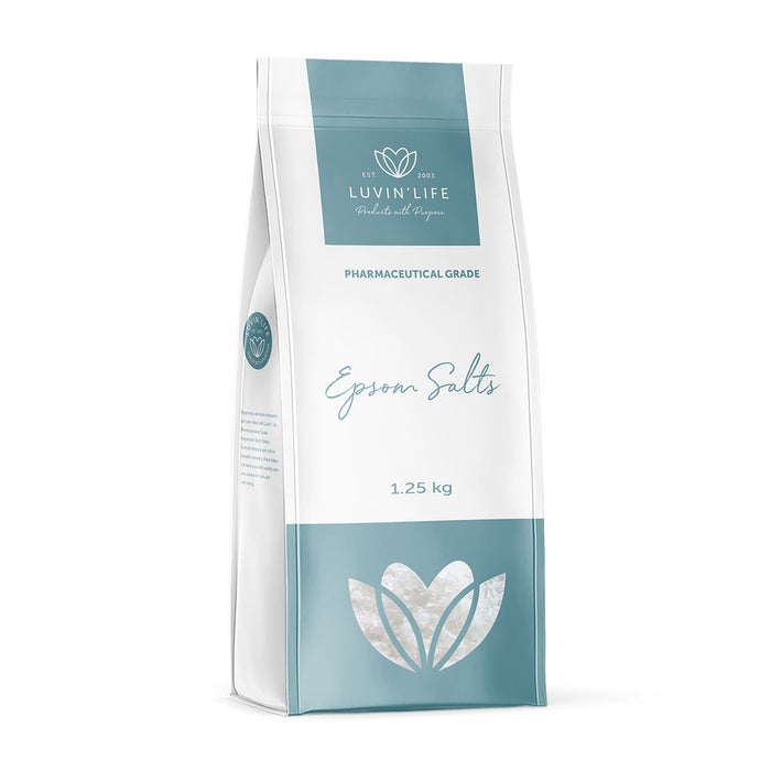Luvin Life Epsom Salts Magnesium Sulphate USP 1.25kg.