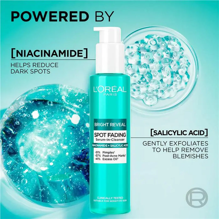 LÓreal Revitalift Bright Reveal Naicinamide Cleanser 150ml