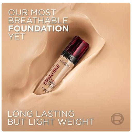 L'Oreal Infallible 32hr Freshwear Foundation - 120 Vanilla.