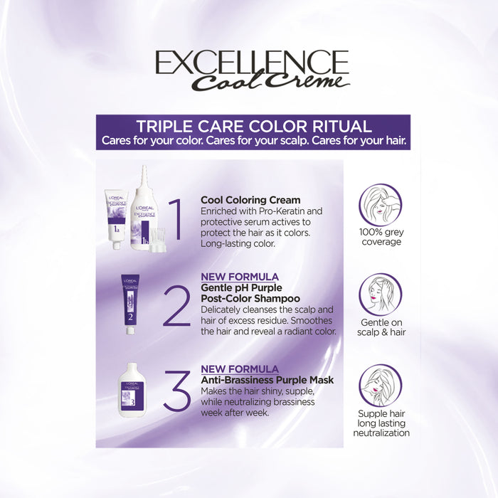 L'Oreal Excellence Cool 7.11 Ultra Ash Blonde.
