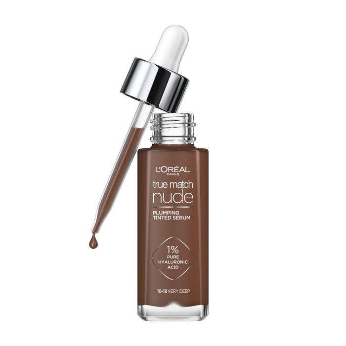 L'Oreal True Match Nude Plumping Tinted Serum 10-12 Very Deep