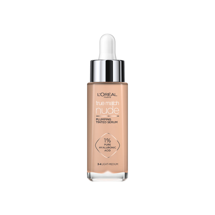 L'Oreal True Match Nude Plumping Tinted Serum 3-4 Light to Medium.