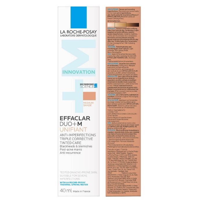 La Roche-Posay Effaclar DUO +M Unifiant Medium Tinted Moisturiser 40ml