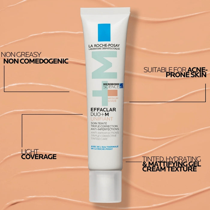 La Roche-Posay Effaclar DUO +M Unifiant Medium Tinted Moisturiser 40ml