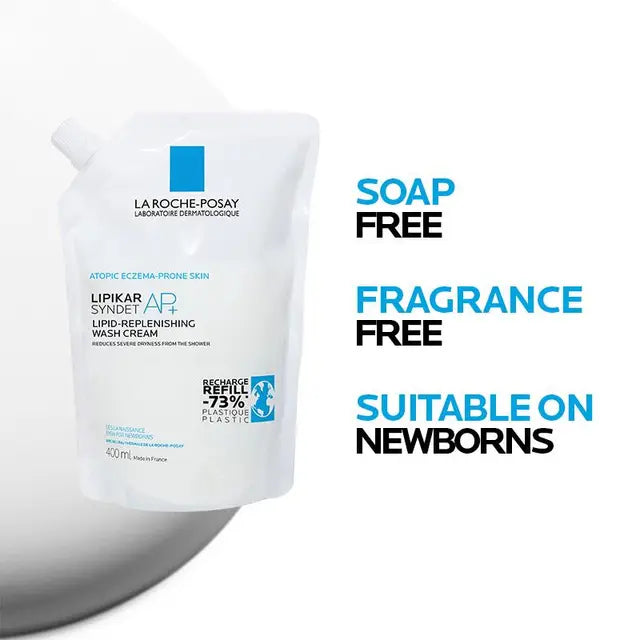 La Roche-Posay Lipikar Syndet Ap+ Wash Cream 400ml Refill
