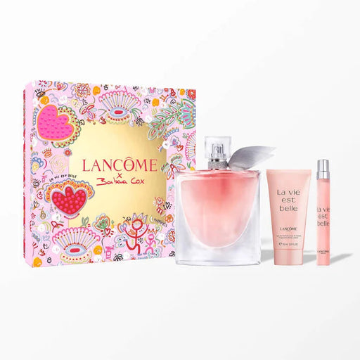 Lancome Barbara Cox La Vie Est Belle EDP 100ml& 10ml EDP& Body Lotion 50ml Set.