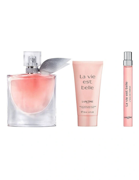 Lancome La Vie Est Belle EDP 50ml + EDP 10ml & Body Lotion 50ml 3 Piece Gift Set