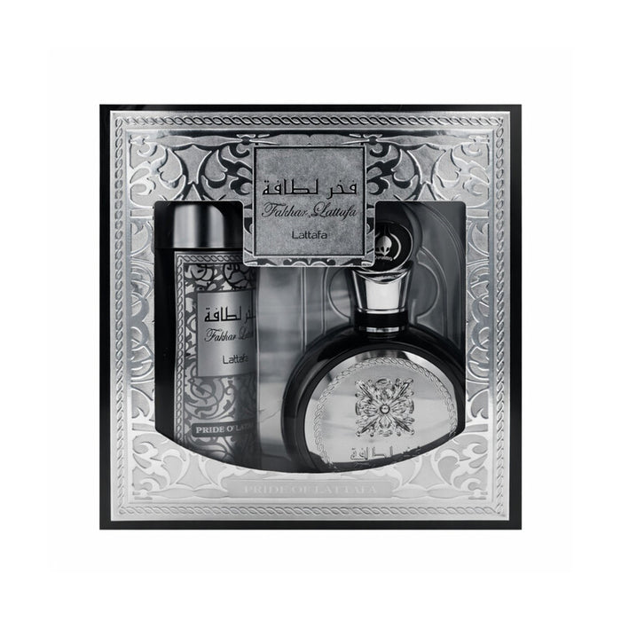 Lattafa Fakhar 2 Piece EDP Gift Set 100ml EDP + 200ml Perfume Spray.