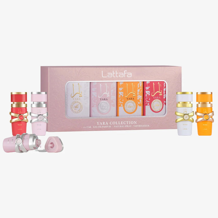 Lattafa Yara 4 Piece Mini Set Yara/Candy/Tous & Moi 5ml