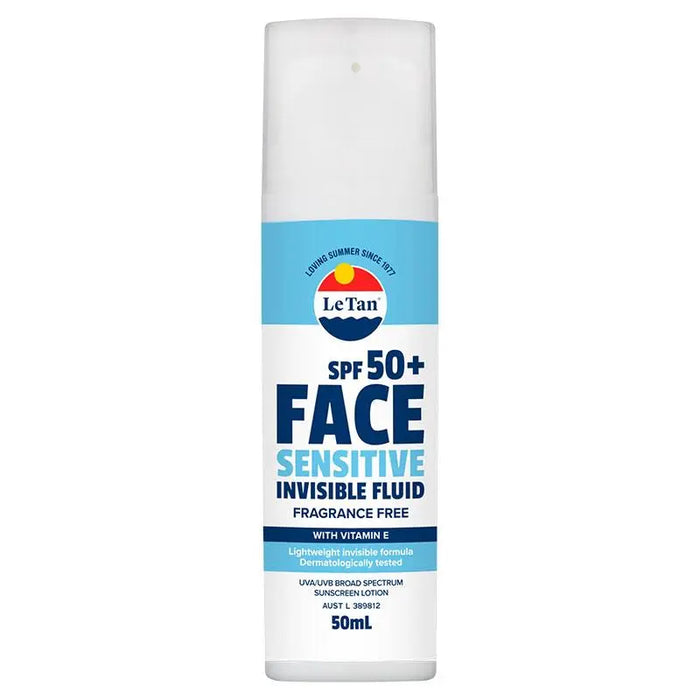 Le Tan Face Sensitive Invisible Fluid SPF50+ 50ml