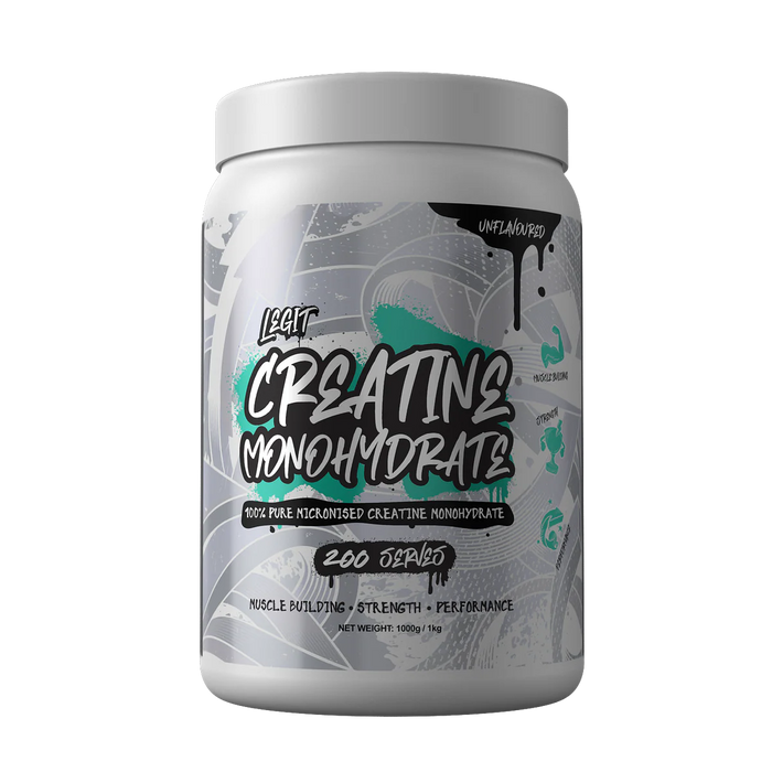 Legit Creatine Monohydrate Unflavoured 200 Serves 1Kg