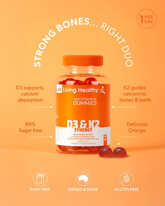 Living Healthy Gummies Vitamin D3 + K2