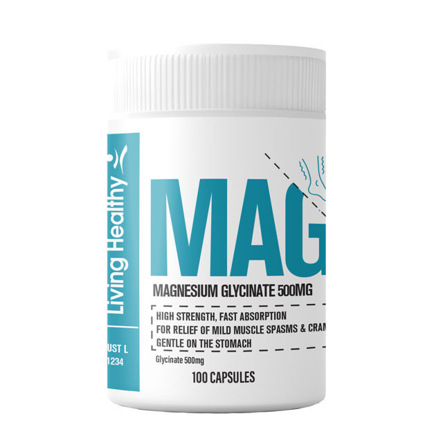 Living Healthy Magnesium Glycinate 500mg 100 capsules