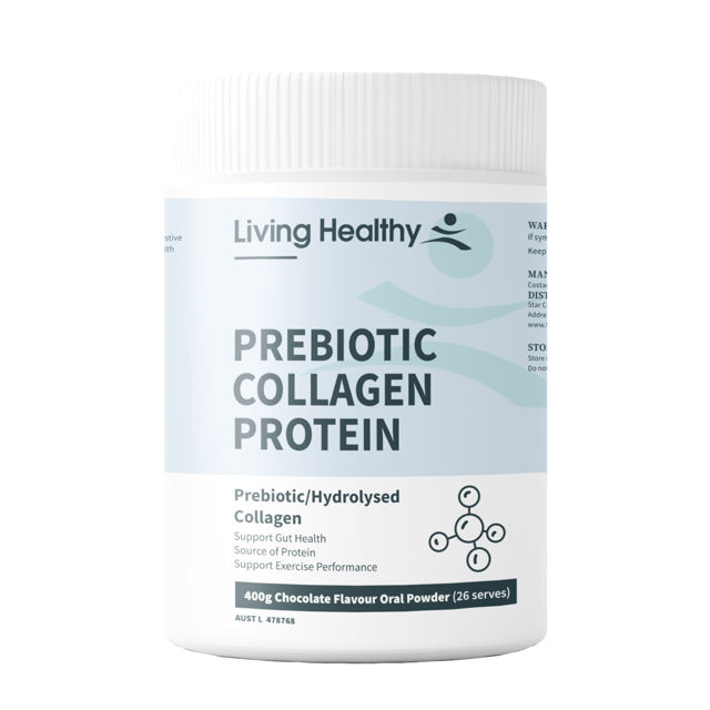 Living Healthy Pro-Fit Prebiotic Collagen Protein 400g powder