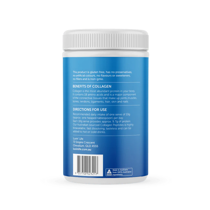 Luvin Life Australian Bioactive Collagen Peptides Unflavoured 450g