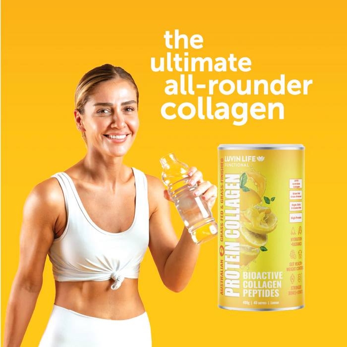 Luvin Life Australian Bioactive Collagen Peptides Zesty Lemon 400g