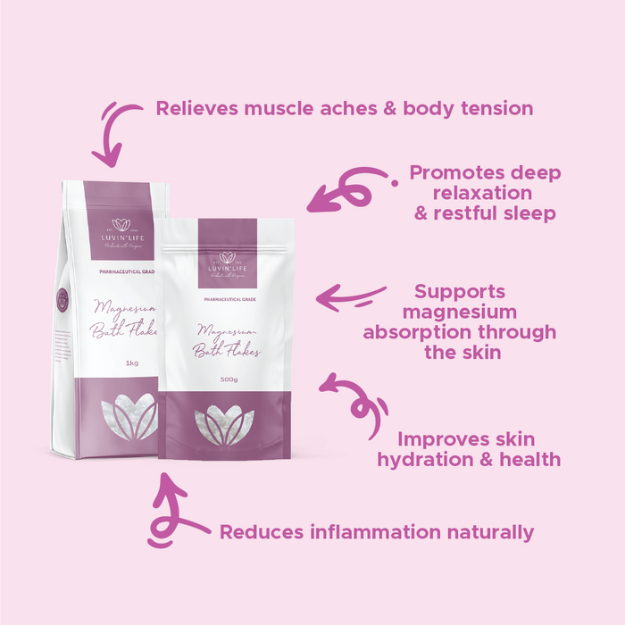 Luvin Life Magnesium Bath Flakes 1kg.