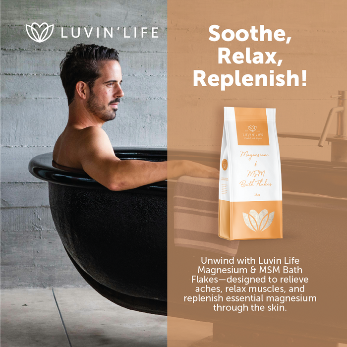 Luvin Life Magnesium & MSM Flakes 1kg.