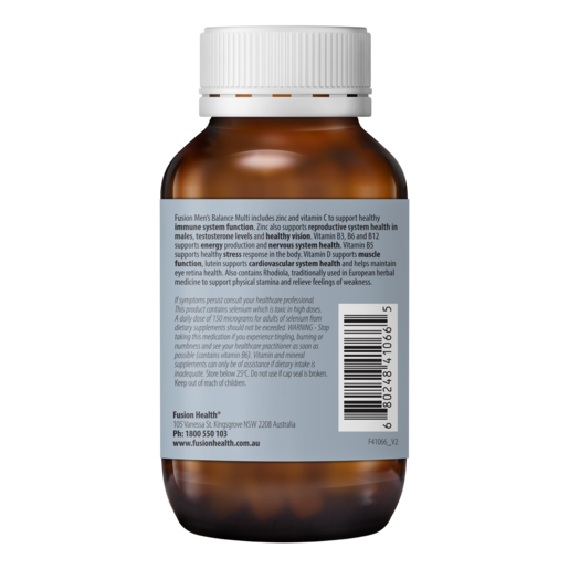 Fusion Men's Balance Multivitamin 60 Tablets.