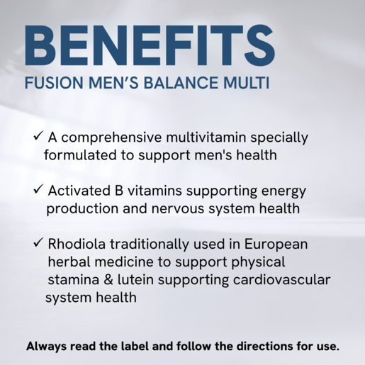 Fusion Men's Balance Multivitamin 60 Tablets.