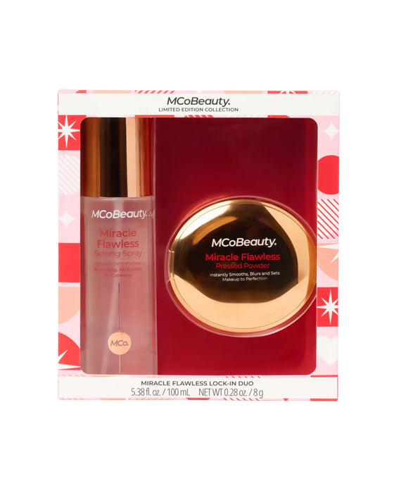 MCo Beauty Full Size Miracle Flawless Duo | Pressed Powder & Setting Spray