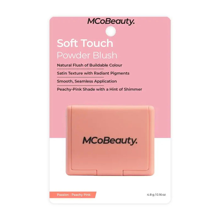 MCo Beauty Soft Touch Powder Blush Passion/Peachy Pink