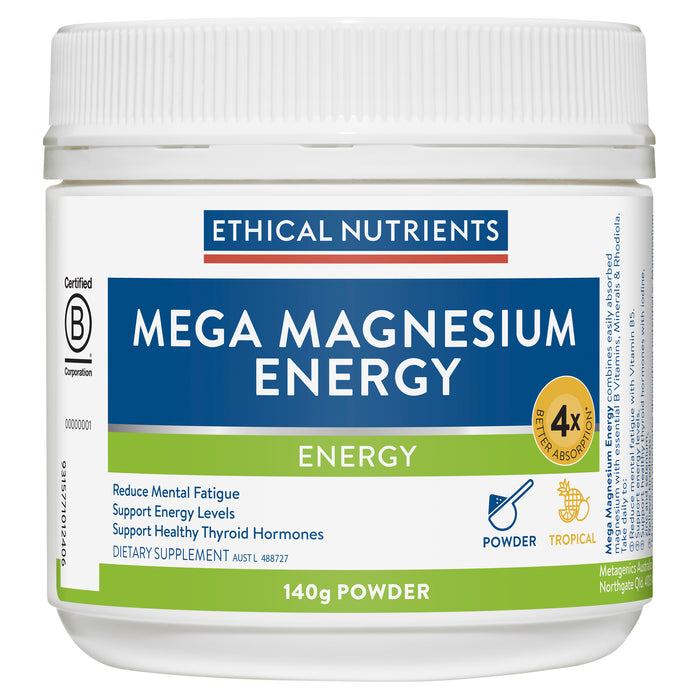 Ethical Nutrients Megazorb Magnesium Energy 140g